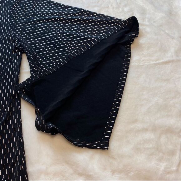 JM Collection Black With Silver Accents Flared Sleeve Tunic/Dress Size Large - Picture 8 of 13